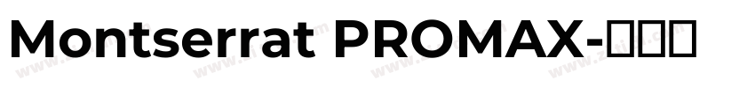 Montserrat PROMAX字体转换
